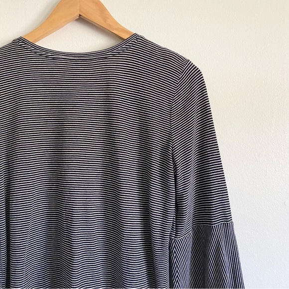 LOFT Striped Embroidered Long Sleeve Top - Picture 7 of 8